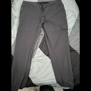 Large regular gray jogger scrub pants